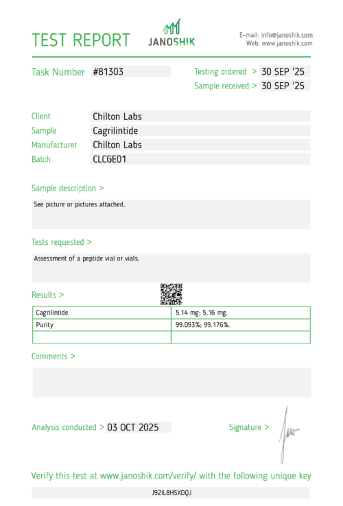 Cagrilintide 5mg vial