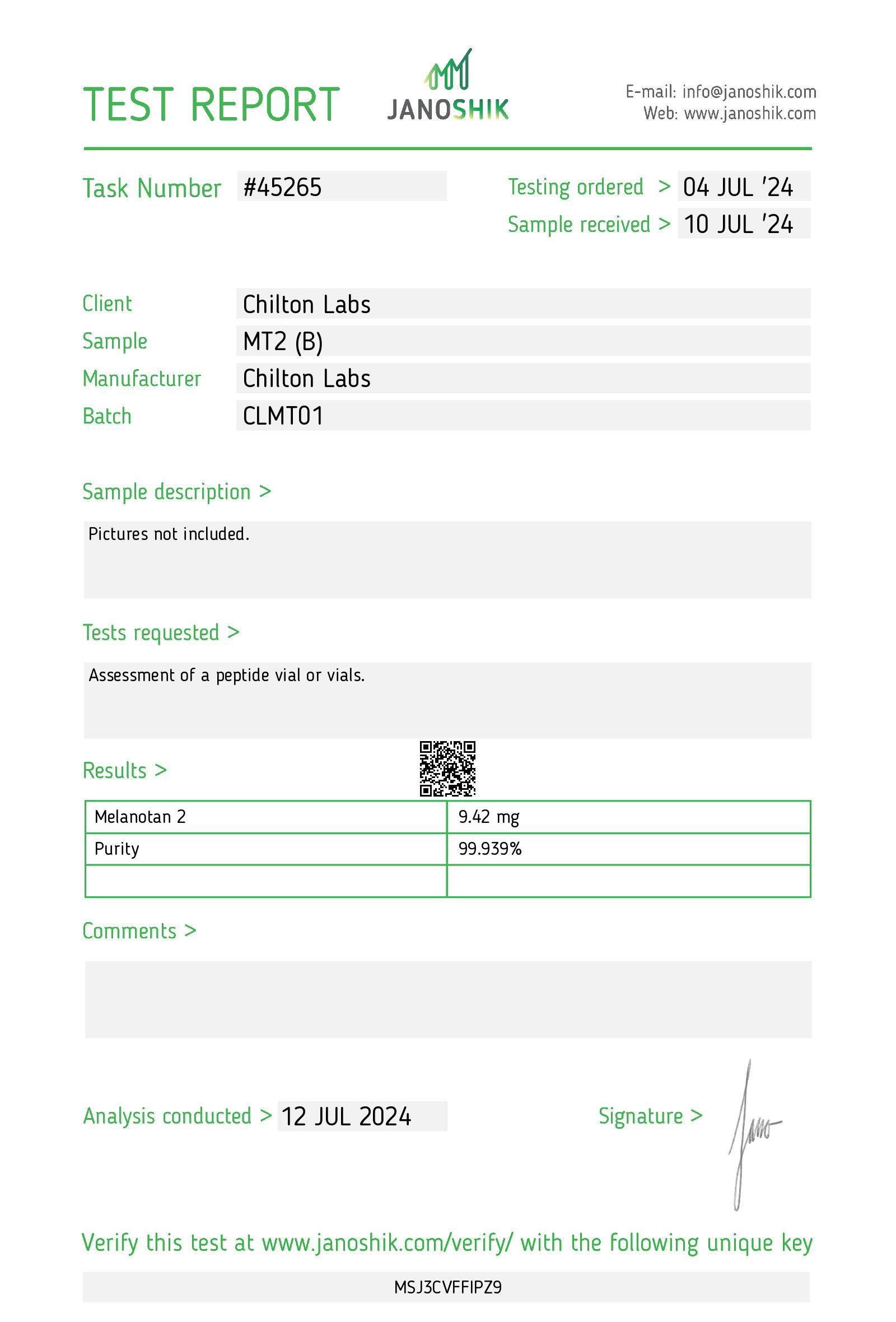 Melanotan II MT2 10mg vial - Image 2
